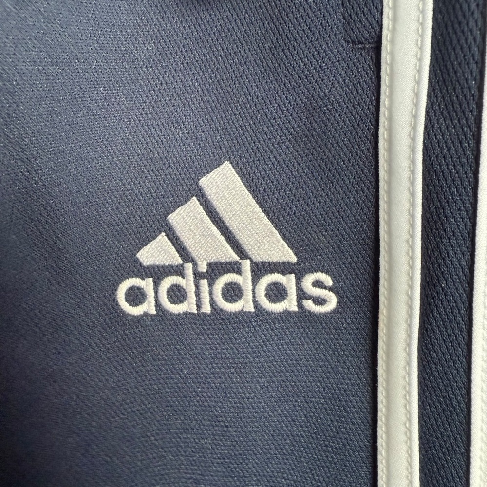 Adidas Boys Track Pants Size XL 18/20 Navy Blue Classic 3-Stripe NWT Athletic - Picture 5 of 8